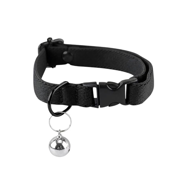Pack 10 Collar ajustable para gato mascota negro talla S