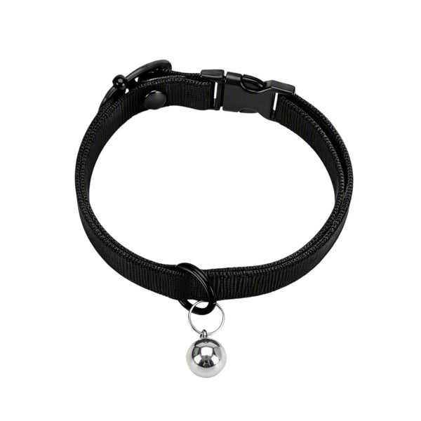 Pack 10 Collar ajustable para gato mascota negro talla S