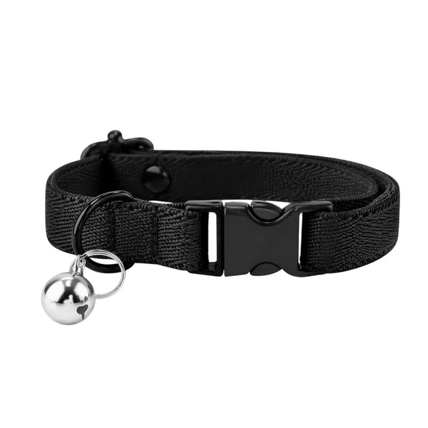 Pack 10 Collar ajustable para gato mascota negro talla S
