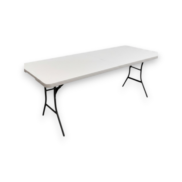 Mesa plegable Lifetime 183 cm portafolio blanco