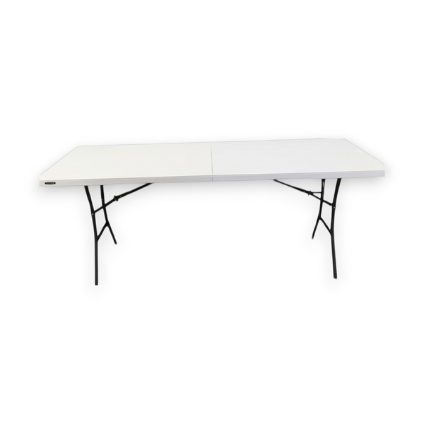Mesa plegable Lifetime 183 cm portafolio blanco