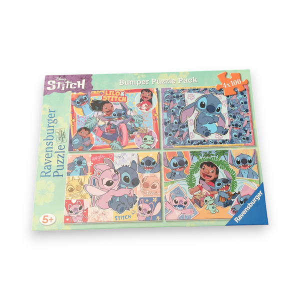 Rompecabezas juego de mesa infantil puzzle 4x100 piezas Stitch