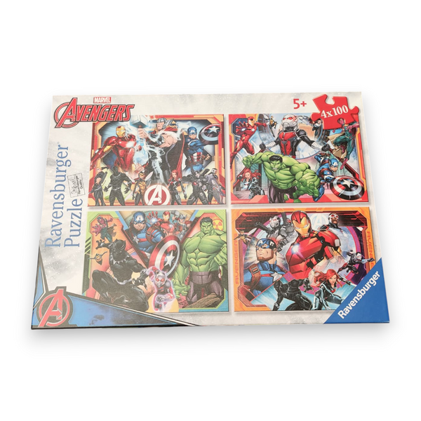Rompecabezas juego de mesa infantil puzzle 4x100 piezas Avengers