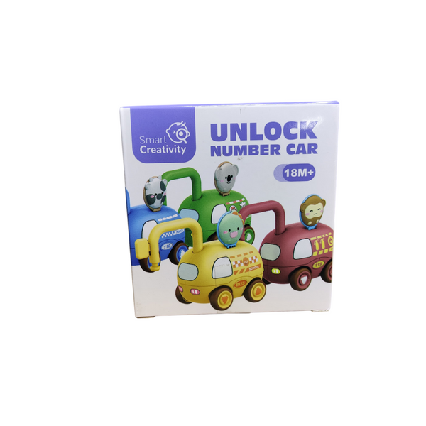 Carrito interactivo de juguete con llave de seguridad