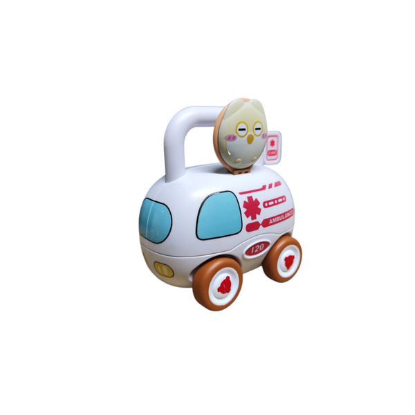 Carrito interactivo de juguete con llave de seguridad