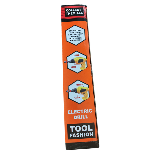 Kit Taladro de juguete con movimiento y accesorios tipo herramientas