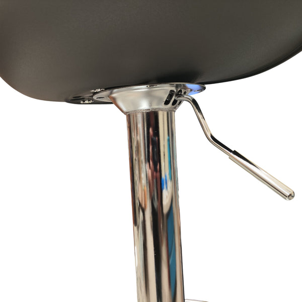 Silla bar Alta Para Barra Cocina Regulable Cromada Plástico