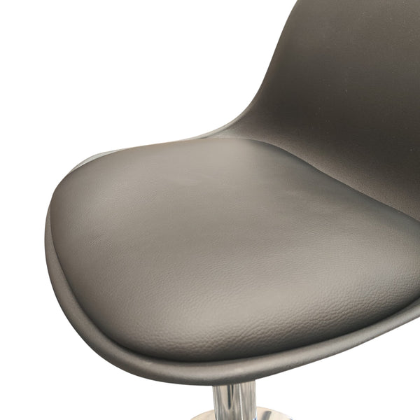 Silla bar Alta Para Barra Cocina Regulable Cromada Plástico