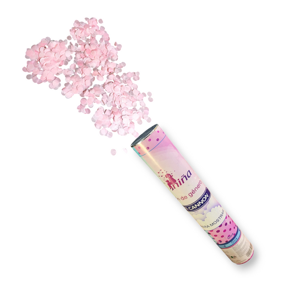 Pack 2 bazucas rosa revelelacion de genero niña 28cm