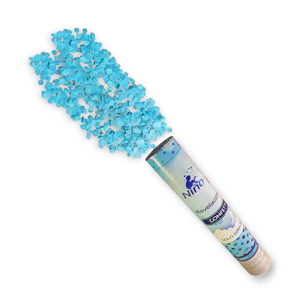 Pack 6 bazucas azul revelelacion de genero niño 38cm