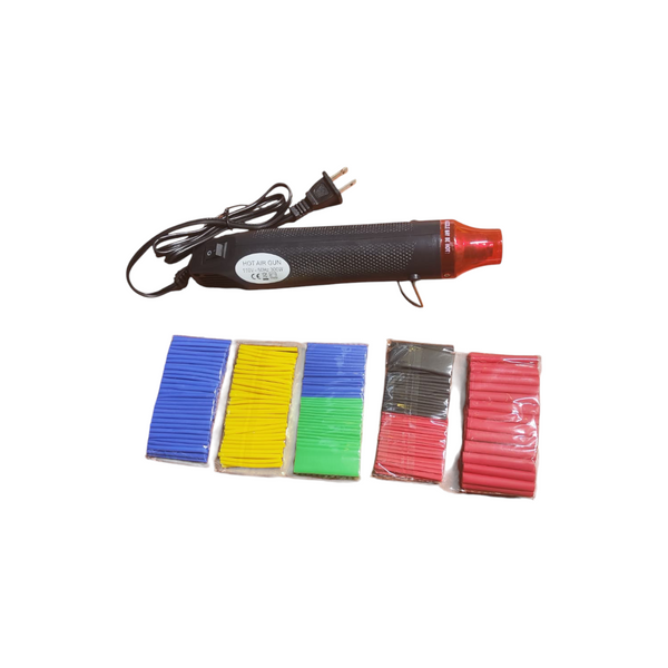 Mini pistola de calor diy 300w+530 tubos termorretractiles