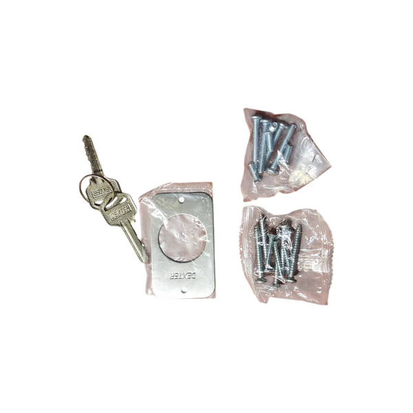 Cerradura derecha sobreponer instala facil gris