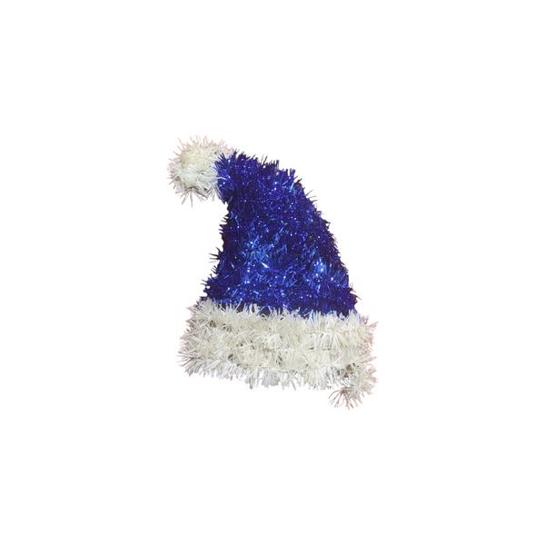 pack 4 gorrito de santa de escarcha decoración navidad