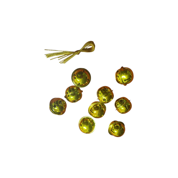 2 caja con 9 cascabeles navideños grandes