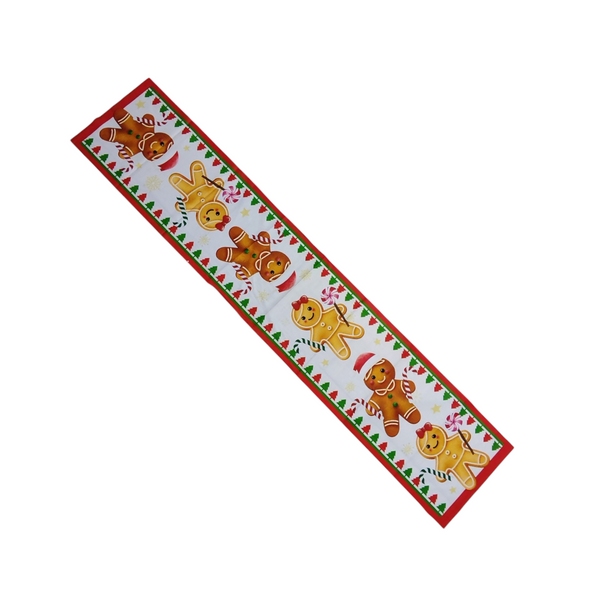 Camino de mesa navideño decoración colores 180 x 36 cm