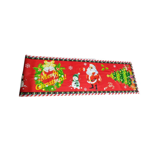 Camino de mesa navideño decoración colores 180 x 36 cm