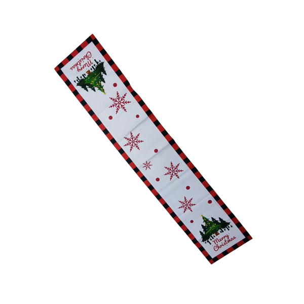 Camino de mesa navideño decoración colores 180 x 36 cm
