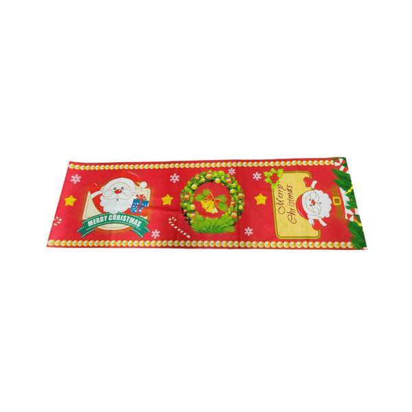 Camino de mesa navideño decoración colores 180 x 36 cm