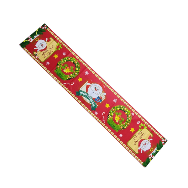 Camino de mesa navideño decoración colores 180 x 36 cm