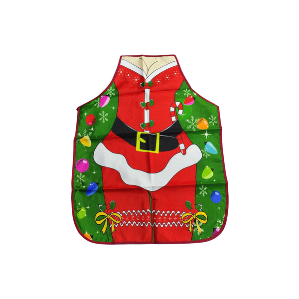 Delantal bata diseño navideño para tareas del hogar
