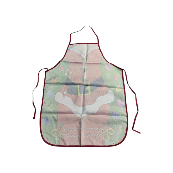 Delantal bata diseño navideño para tareas del hogar
