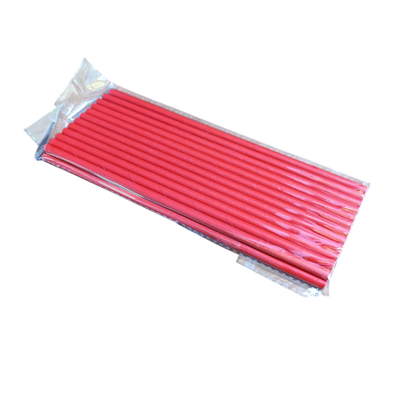 Pack 4 de 25 popote de carton colores lisos