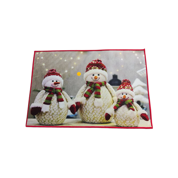 Tapete Navideño Decorativo Entrada Navidad 60 x 40  cm