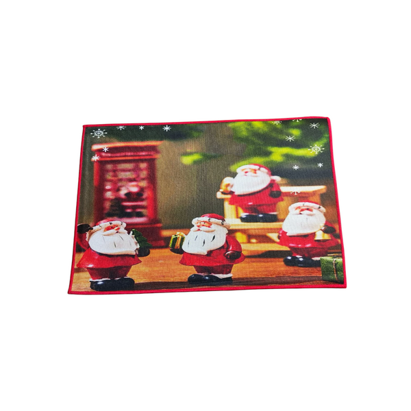 Tapete Navideño Decorativo Entrada Navidad 60 x 40  cm