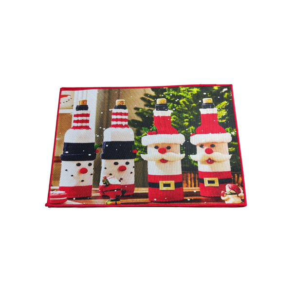Tapete Navideño Decorativo Entrada Navidad 60 x 40  cm