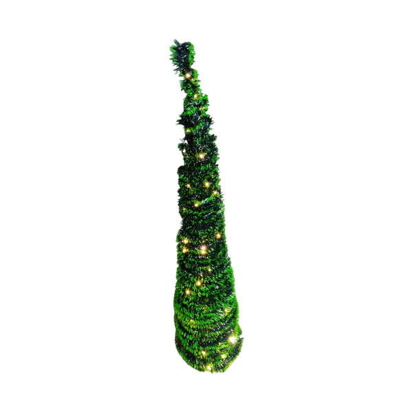 Arbol de navidad desplegable de 1.52m con luces led