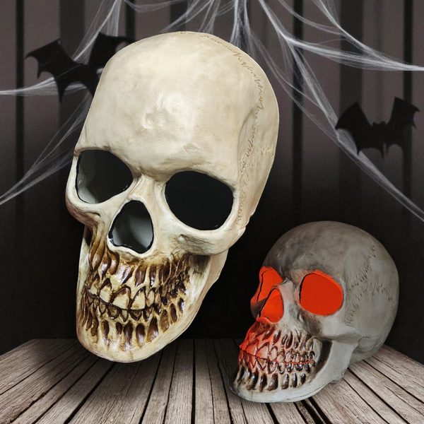 Calavera gigante luz led decoracion halloween