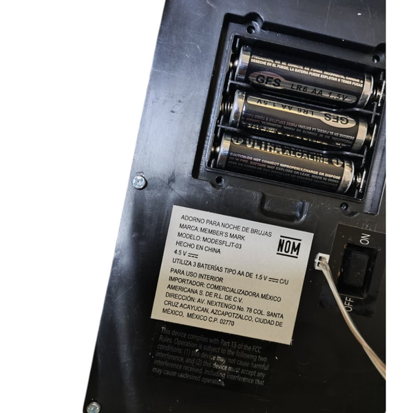 Calavera gigante luz led decoracion halloween