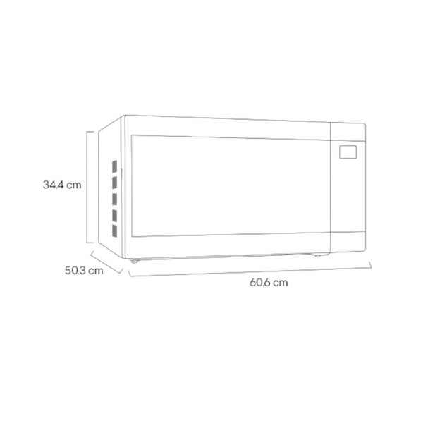 Microondas Grill LG MS2097HST Inverter negro 56L