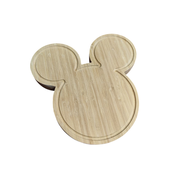 Juego de tabla de quesos en forma de cabeza de Mickey Mouse