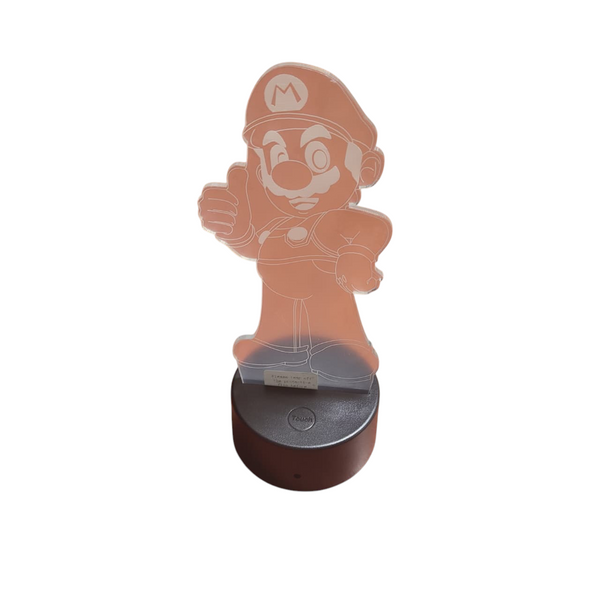 Lámpara luz led Mario de colores 3d luz de noche regalo