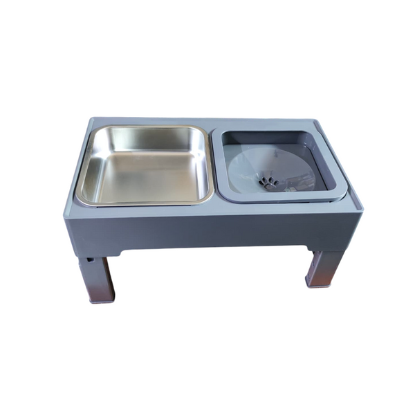 Plato Con Elevada Y Ajustable Para Perros Alimentación