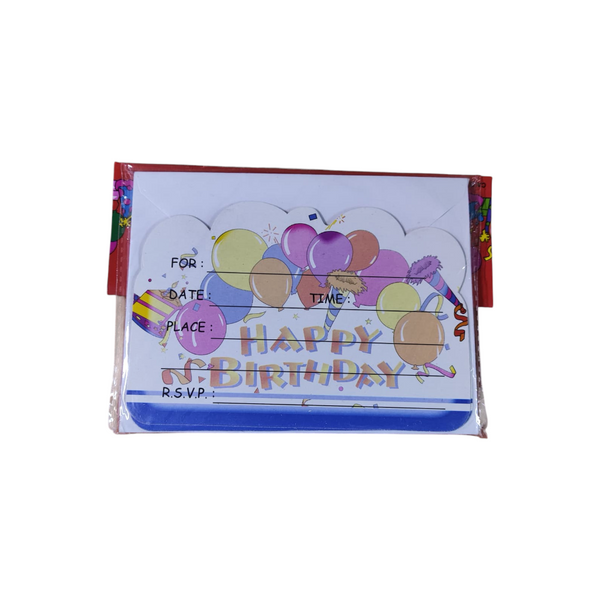 Pack 20 sobres invitacion para cumpleaños infantil