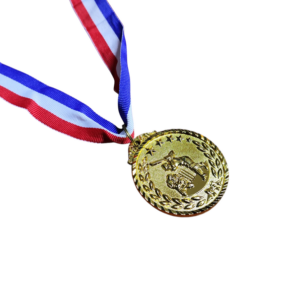 Pack 12 medallas deportivas de Oro, plata y bronce