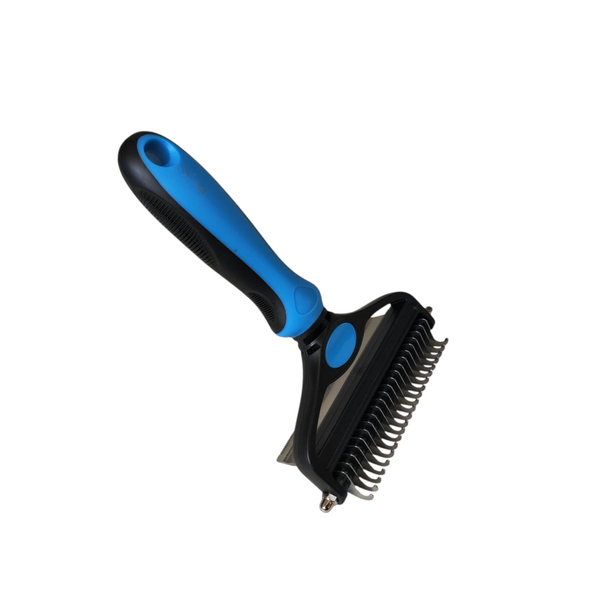 Rastrillo de aseo profesional 2 en 1 para gatos y perros