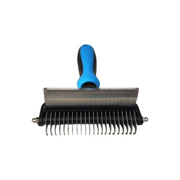 Rastrillo de aseo profesional 2 en 1 para gatos y perros