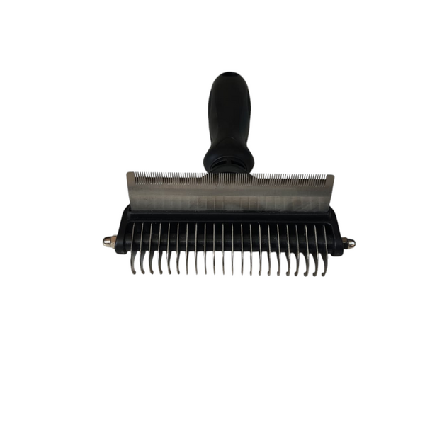 Rastrillo de aseo profesional 2 en 1 para gatos y perros