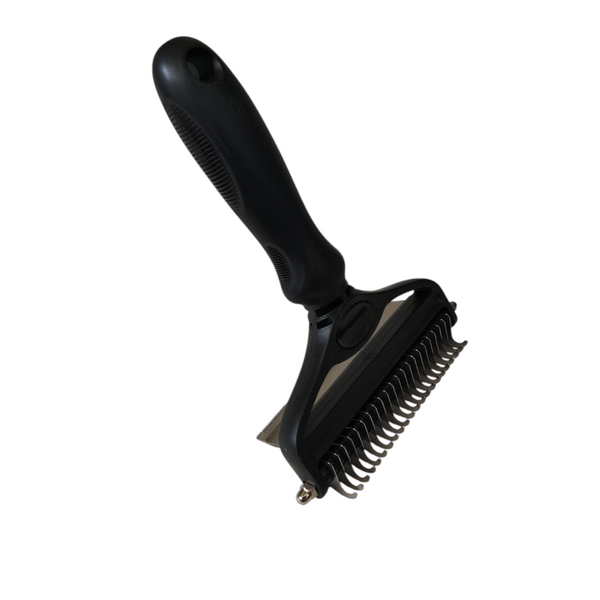 Rastrillo de aseo profesional 2 en 1 para gatos y perros