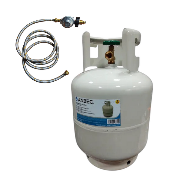 Tanque de de gas Lp 9kg cilindro portátil vacío con accesorios
