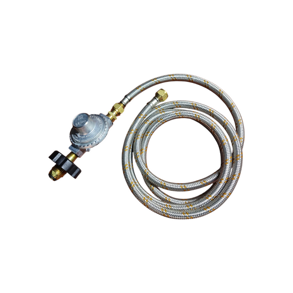 Regulador y manguera de gas tuerca 3/8 de 2m