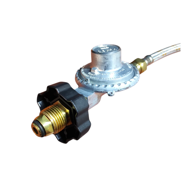 Regulador y manguera de gas tuerca 3/8 de 2m