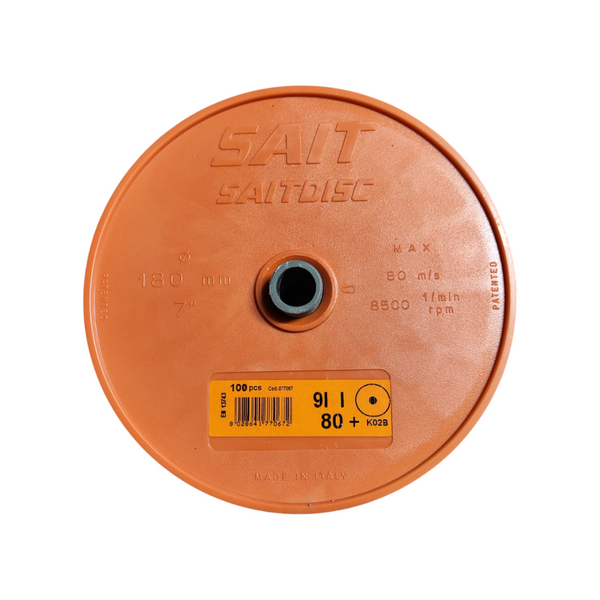 Discos abrasivos carburo de silicio 180mm 80ms 8500rpm