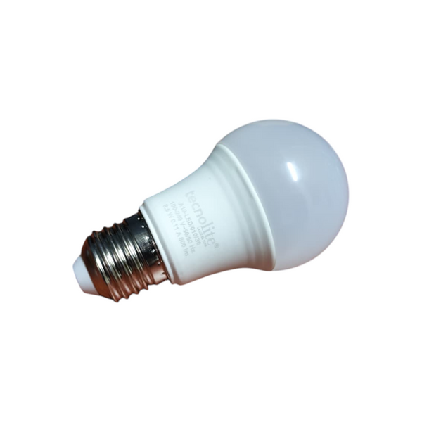 Pack 4 Foco led tecnolite A19-led blanco cálido 8.5w