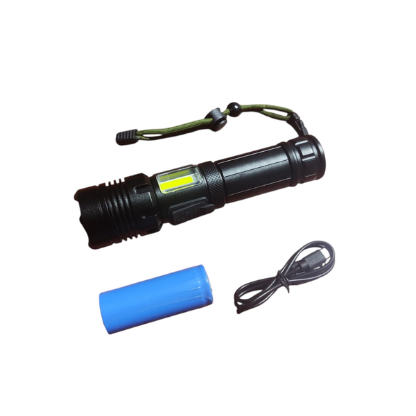 Linterna lámpara Táctica Led Recargable Luz Blanca