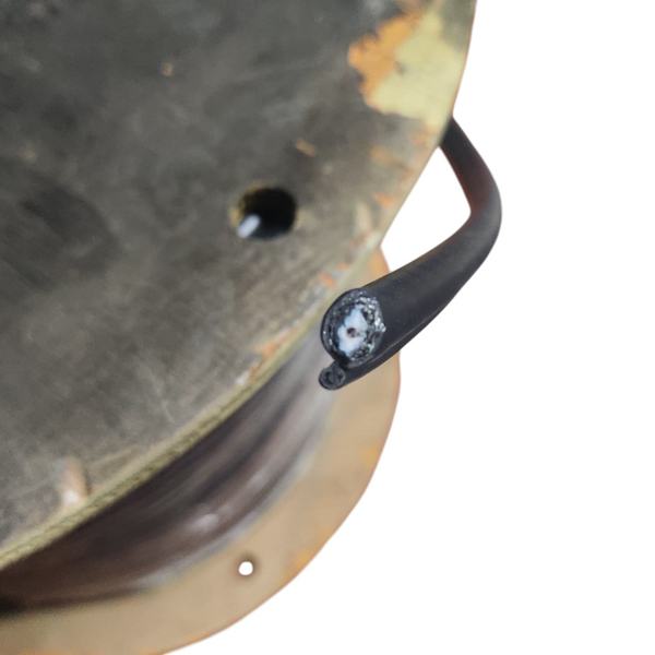 Bobina de cable coaxial 305mts negro con guía uso rudo
