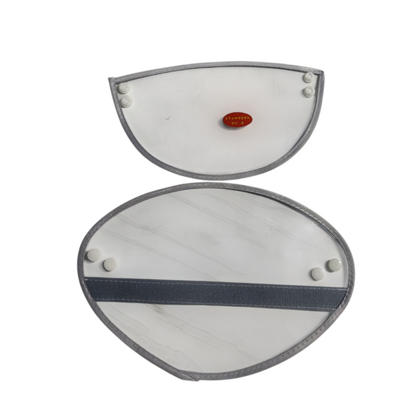 Impermeable para motociclista negro 2XL reflejantes